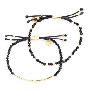 HP! ✨ Gorjana Power Gemstone Bracelet - Black Onyx Gold